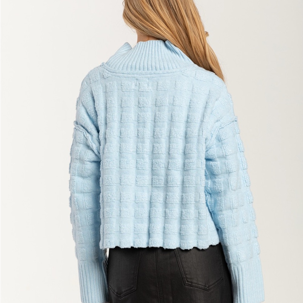 FREE PEOPLE Soul Searcher Mock Neck Womens Sweater L like new